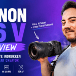 Robert Devrix test de Canon R6 V tijdens een praktijkreview voor content creators