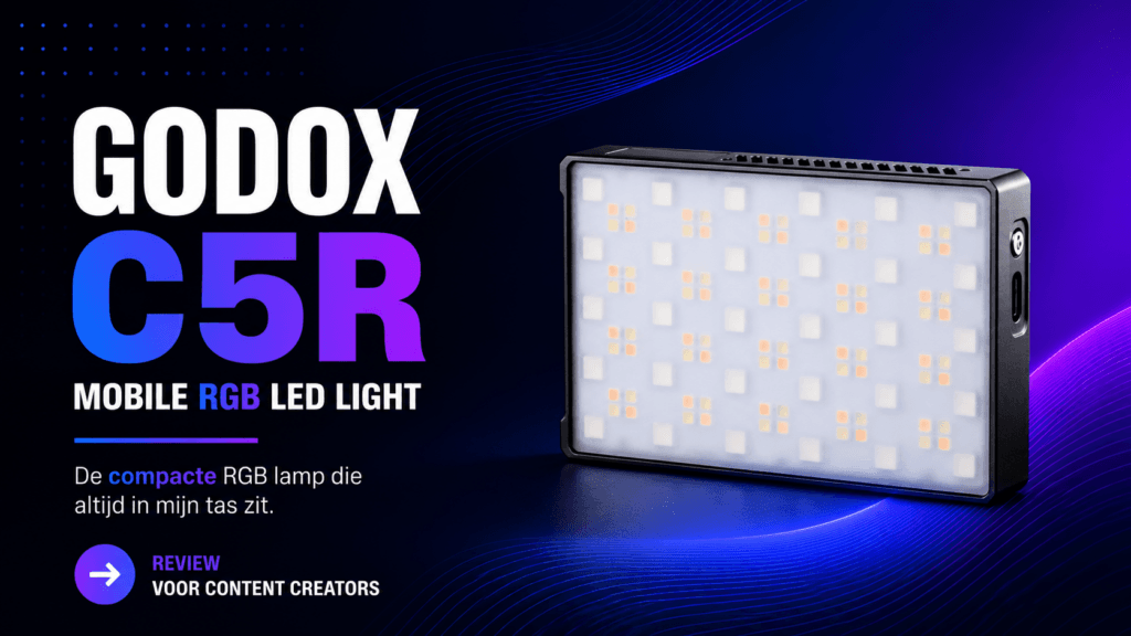Godox C5R Mobile RGB LED Light voor content creators en videomakers