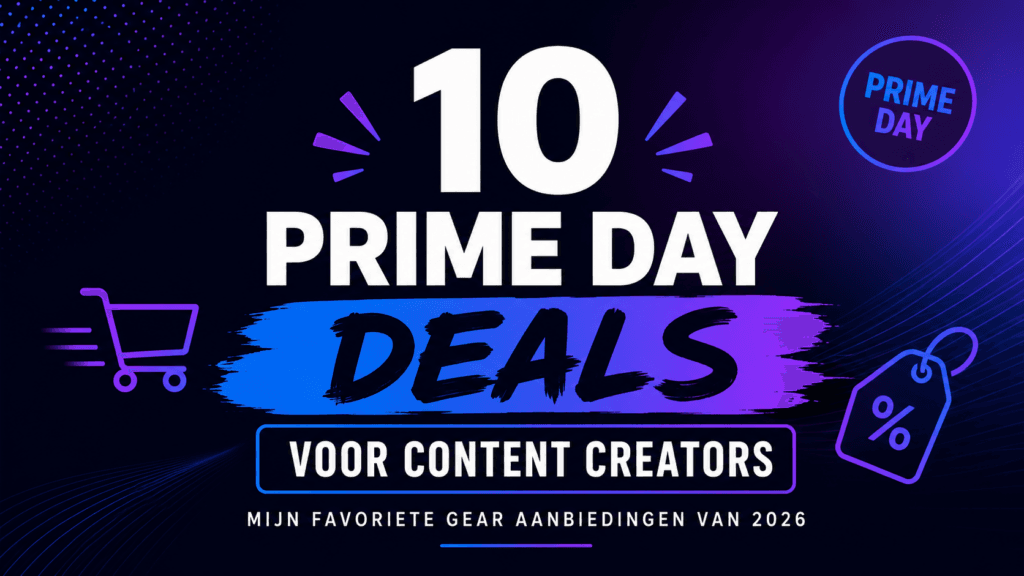 Prime Day deals voor content creators met camera gear en accessoires
